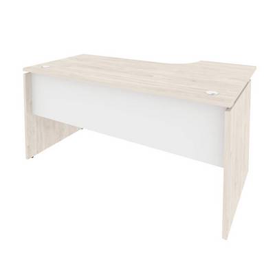 Onix O.SA-1L (Денвер Светлый/Белый Бриллиант) Стол эргономичный левый