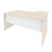 Onix O.SA-4L (Денвер Светлый/Белый Бриллиант) Стол эргономичный левый