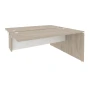 O.D.SPR-4.7 (Дуб Аттик/Белый Бриллиант) Стол-приставка двойной к опорным элементам