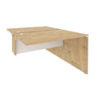 Onix O.D.SPR-2.8 (Тиквуд Светлый/Белый Бриллиант) Стол-приставка двойной к опорным элементам