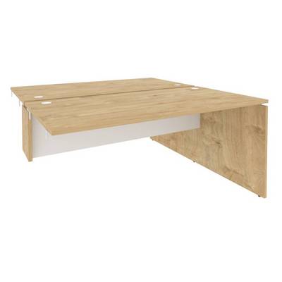 Onix O.D.SPR-4.8 (Тиквуд Светлый/Белый Бриллиант) Стол-приставка двойной к опорным элементам