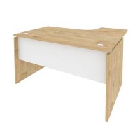 Onix O.SA-3L (Тиквуд Светлый/Белый Бриллиант) Стол эргономичный левый