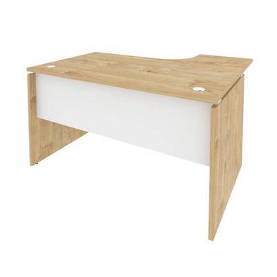 Onix O.SA-3L (Тиквуд Светлый/Белый Бриллиант) Стол эргономичный левый