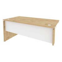 Onix O.SPR-4.8L (Тиквуд Светлый/Белый Бриллиант) Стол-приставка левый к опорным элементам