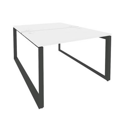 Onix O.MO-D.RS-2.2.8 (Белый Бриллиант/Антрацит) Рабочая станция на О-образном м/к