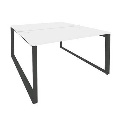 Onix O.MO-D.RS-2.3.8 (Белый Бриллиант/Антрацит) Рабочая станция на О-образном м/к