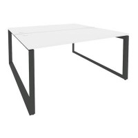 Onix O.MO-D.RS-2.4.8 (Белый Бриллиант/Антрацит) Рабочая станция на О-образном м/к