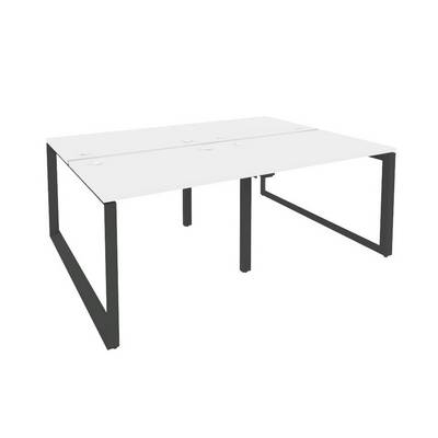 Onix O.MO-D.RS-4.1.7 (Белый Бриллиант/Антрацит) Рабочая станция на О-образном м/к