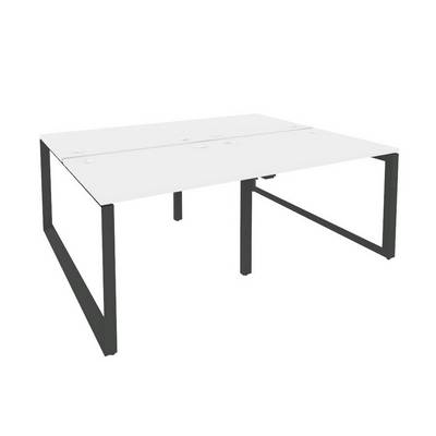 Onix O.MO-D.RS-4.1.8 (Белый Бриллиант/Антрацит) Рабочая станция на О-образном м/к