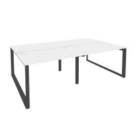 Onix O.MO-D.RS-4.2.7 (Белый Бриллиант/Антрацит) Рабочая станция на О-образном м/к