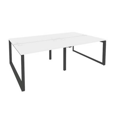 Onix O.MO-D.RS-4.2.7 (Белый Бриллиант/Антрацит) Рабочая станция на О-образном м/к