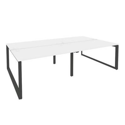 Onix O.MO-D.RS-4.3.8 (Белый Бриллиант/Антрацит) Рабочая станция на О-образном м/к