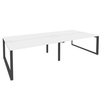 Onix O.MO-D.RS-4.4.7 (Белый Бриллиант/Антрацит) Рабочая станция на О-образном м/к