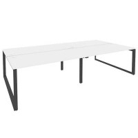 Onix O.MO-D.RS-4.4.8 (Белый Бриллиант/Антрацит) Рабочая станция на О-образном м/к