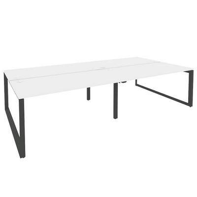 Onix O.MO-D.RS-4.4.8 (Белый Бриллиант/Антрацит) Рабочая станция на О-образном м/к