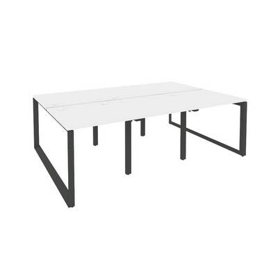 Onix O.MO-D.RS-6.0.8 (Белый Бриллиант/Антрацит) Рабочая станция на О-образном м/к