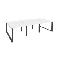 Onix O.MO-D.RS-6.1.7 (Белый Бриллиант/Антрацит) Рабочая станция на О-образном м/к