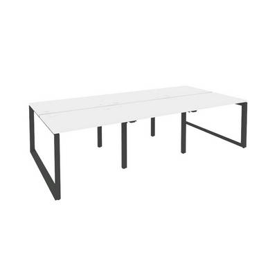 Onix O.MO-D.RS-6.1.7 (Белый Бриллиант/Антрацит) Рабочая станция на О-образном м/к