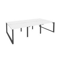 Onix O.MO-D.RS-6.1.8 (Белый Бриллиант/Антрацит) Рабочая станция на О-образном м/к