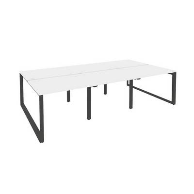 Onix O.MO-D.RS-6.1.8 (Белый Бриллиант/Антрацит) Рабочая станция на О-образном м/к