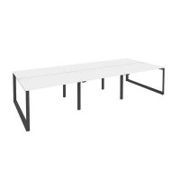 Onix O.MO-D.RS-6.2.7 (Белый Бриллиант/Антрацит) Рабочая станция на О-образном м/к