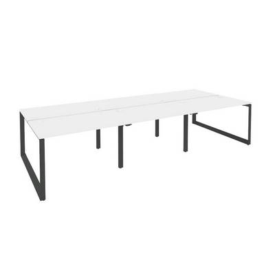 Onix O.MO-D.RS-6.2.7 (Белый Бриллиант/Антрацит) Рабочая станция на О-образном м/к