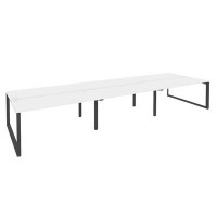 Onix O.MO-D.RS-6.4.7 (Белый Бриллиант/Антрацит) Рабочая станция на О-образном м/к