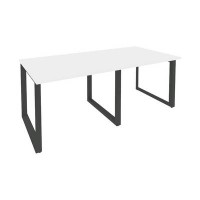Onix O.MO-PRG-2.1 (Белый Бриллиант/Антрацит) Стол переговорный (2 столешницы)