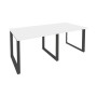 Onix O.MO-PRG-2.1 (Белый Бриллиант/Антрацит) Стол переговорный (2 столешницы)