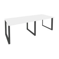Onix O.MO-PRG-2.2 (Белый Бриллиант/Антрацит) Стол переговорный (2 столешницы)
