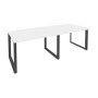 Onix O.MO-PRG-2.2 (Белый Бриллиант/Антрацит) Стол переговорный (2 столешницы)