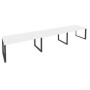 Onix O.MO-PRG-3.4 (Белый Бриллиант/Антрацит) Стол переговорный (3 столешницы)
