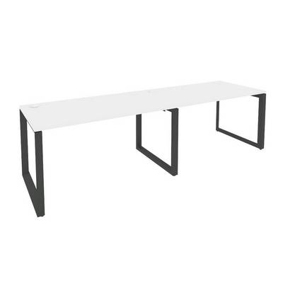 Onix O.MO-RS-2.3.8 (Белый Бриллиант/Антрацит) Рабочая станция на О-образном м/к