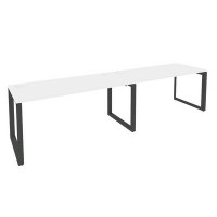 Onix O.MO-RS-2.4.7 (Белый Бриллиант/Антрацит) Рабочая станция на О-образном м/к