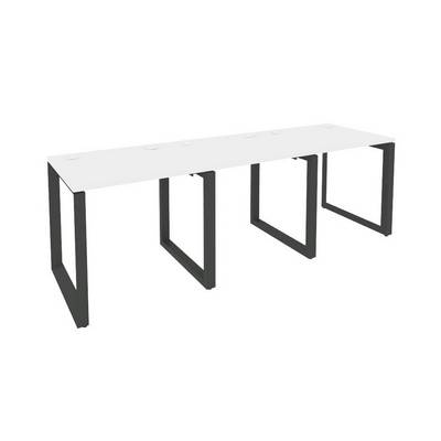 Onix O.MO-RS-3.0.7 (Белый Бриллиант/Антрацит) Рабочая станция на О-образном м/к