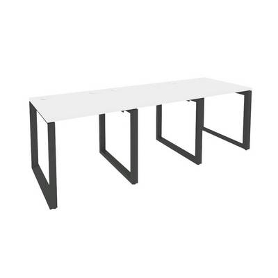 Onix O.MO-RS-3.0.8 (Белый Бриллиант/Антрацит) Рабочая станция на О-образном м/к