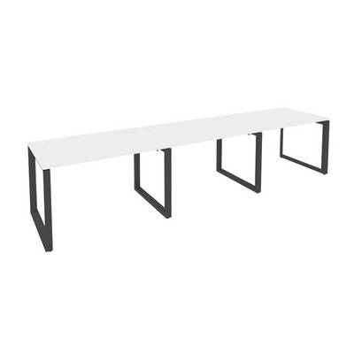 Onix O.MO-RS-3.2.8 (Белый Бриллиант/Антрацит) Рабочая станция на О-образном м/к