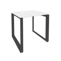 Onix O.MO-SP-0.7 (Белый Бриллиант/Антрацит) Стол рабочий на О-образном м/к