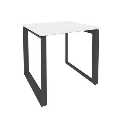 Onix O.MO-SP-0.7 (Белый Бриллиант/Антрацит) Стол рабочий на О-образном м/к