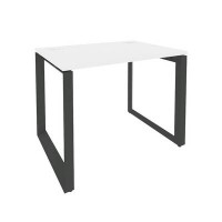 Onix O.MO-SP-1.7 (Белый Бриллиант/Антрацит) Стол рабочий на О-образном м/к
