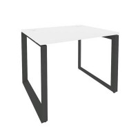 Onix O.MO-SP-1.8 (Белый Бриллиант/Антрацит) Стол рабочий на О-образном м/к