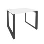 Onix O.MO-SP-1.8 (Белый Бриллиант/Антрацит) Стол рабочий на О-образном м/к
