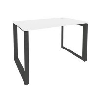 Onix O.MO-SP-2.7 (Белый Бриллиант/Антрацит) Стол рабочий на О-образном м/к