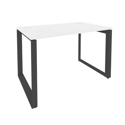 Onix O.MO-SP-2.7 (Белый Бриллиант/Антрацит) Стол рабочий на О-образном м/к