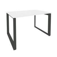 Onix O.MO-SP-2.8 (Белый Бриллиант/Антрацит) Стол рабочий на О-образном м/к