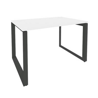 Onix O.MO-SP-2.8 (Белый Бриллиант/Антрацит) Стол рабочий на О-образном м/к