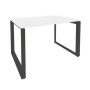 Onix O.MO-SP-2.8 (Белый Бриллиант/Антрацит) Стол рабочий на О-образном м/к
