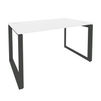 Onix O.MO-SP-3.8 (Белый Бриллиант/Антрацит) Стол рабочий на О-образном м/к