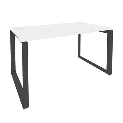 Onix O.MO-SP-3.8 (Белый Бриллиант/Антрацит) Стол рабочий на О-образном м/к