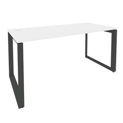Onix O.MO-SP-4.7 (Белый Бриллиант/Антрацит) Стол рабочий на О-образном м/к